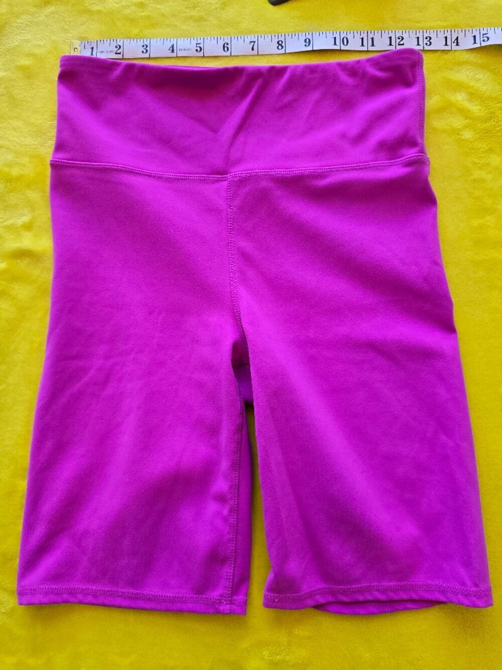 GapFit Gap XL High Rise Studio Sky High Bike Shorts Purple Pink 8" Inseam
